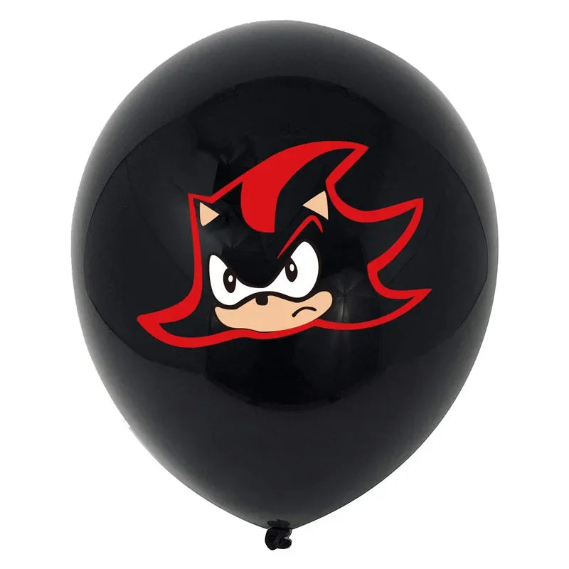 10pcs Sonic Latex Balloons Sonic Superhero Game Fans Ballon Happy Birthday Party Decoration Kids Toys Hedgehog Supplies Globos