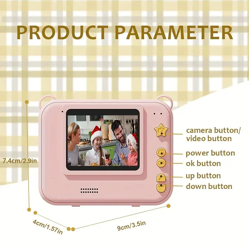 Children Digital Camera Instant Print for Kids Thermal