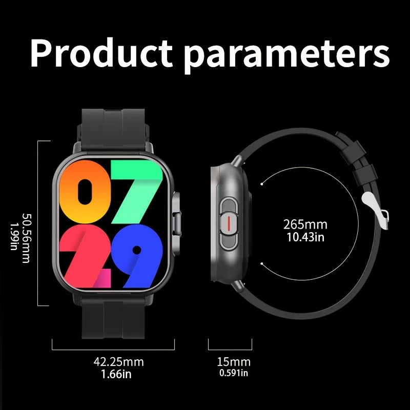 This Smartwatch Features a 2.01-Inch Square Full-Touchscreen Display