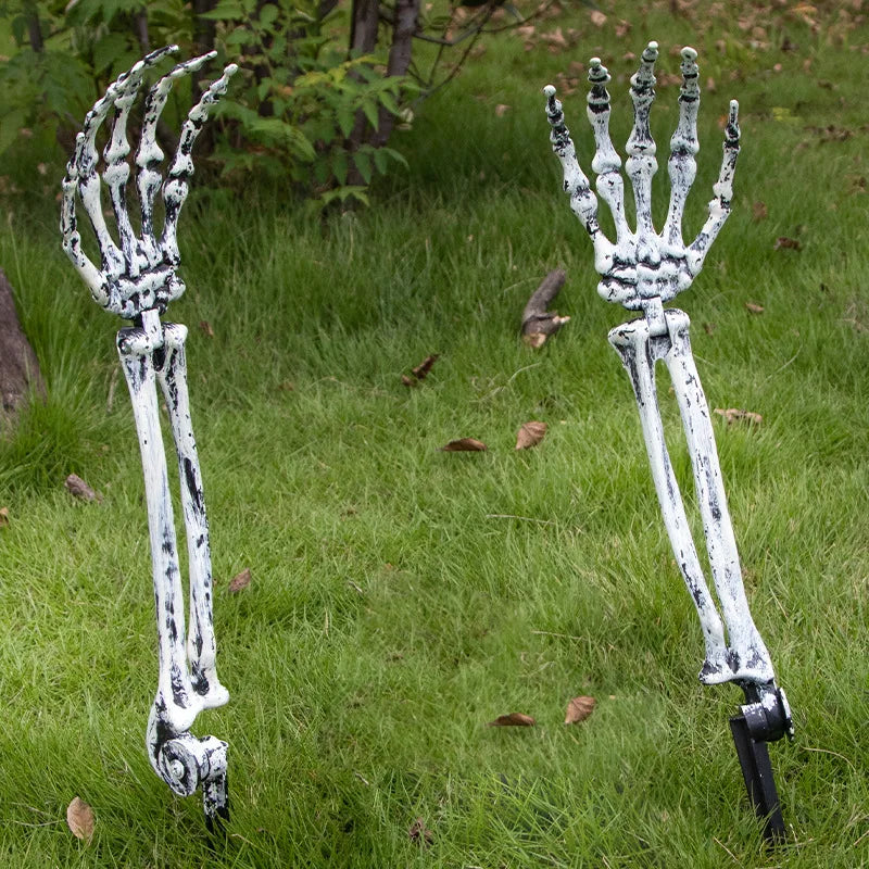 Halloween Realistic Skull Bone Holiday Decoration Props Home Garden
