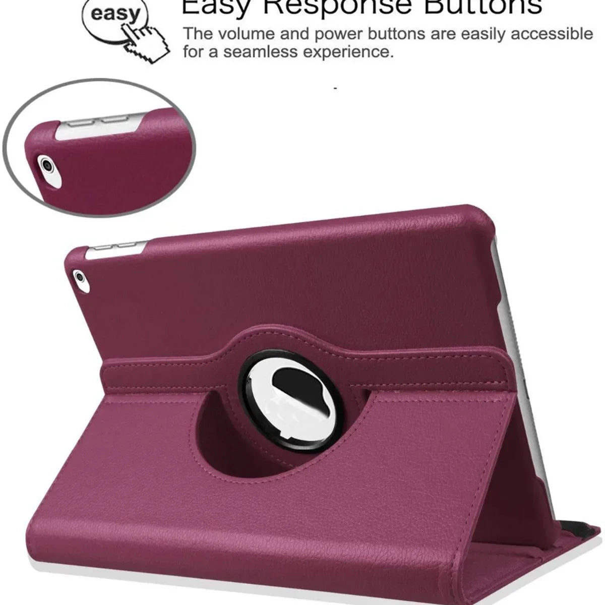 360 Rotation For iPad Case Air Pro 2025 M4 MINI 3 4 5 6 7 8 9 10th Generation Cases 10.9 10.2 11 12.9 13 inch Stand Tablet Cover