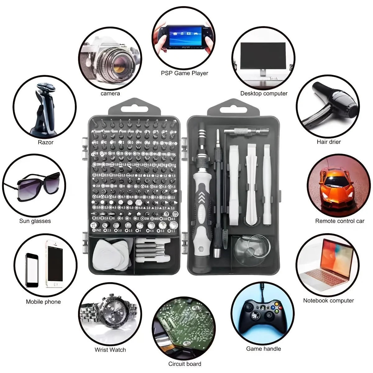 115-in-1 Small Screwdriver Set, Professional Repair Tool Kit for Phone,