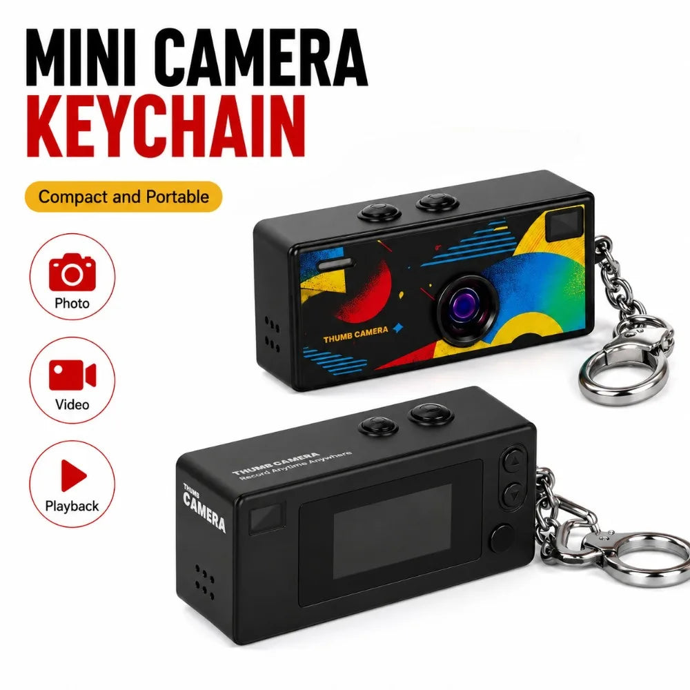 1080P HD Mini Keychain Thumb Camera Portable Pocket Video Recorder