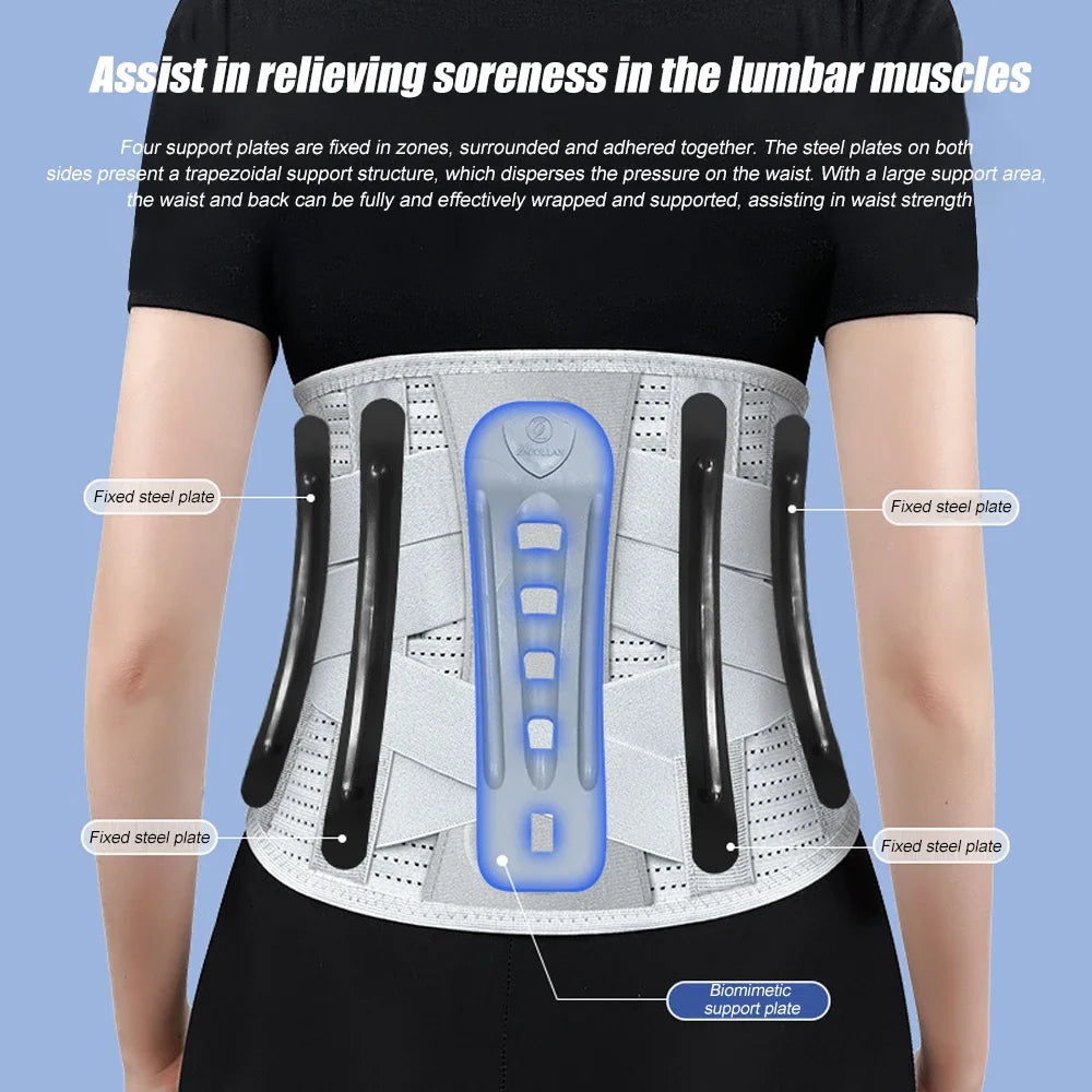 Back Support Belt for Lower Back Pain Relief Lumbar Brace with Pad Ergonomic Design