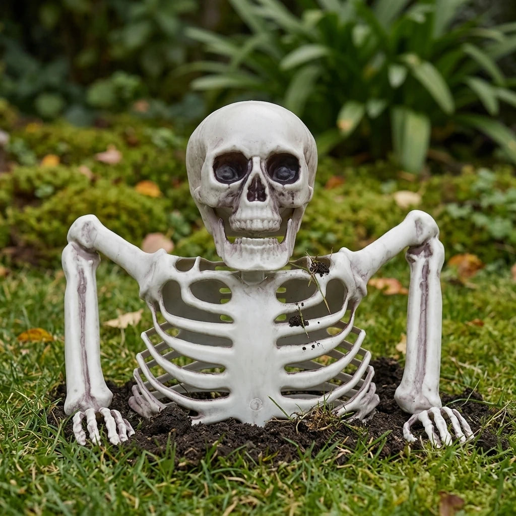 Halloween Realistic Skeleton Ornament with Movable