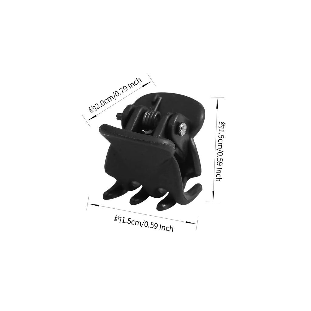 10/40Pcs Mini Black Hair Claws for Women And Girls