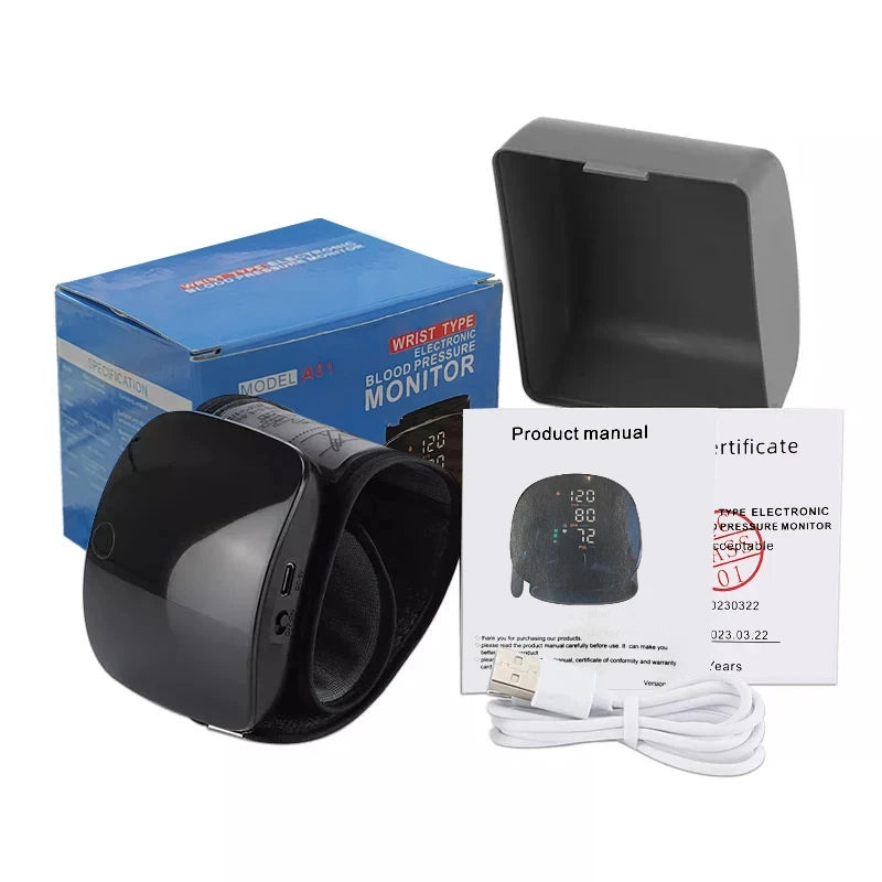 Wrist Type Blood Pressure Monitor LED Display