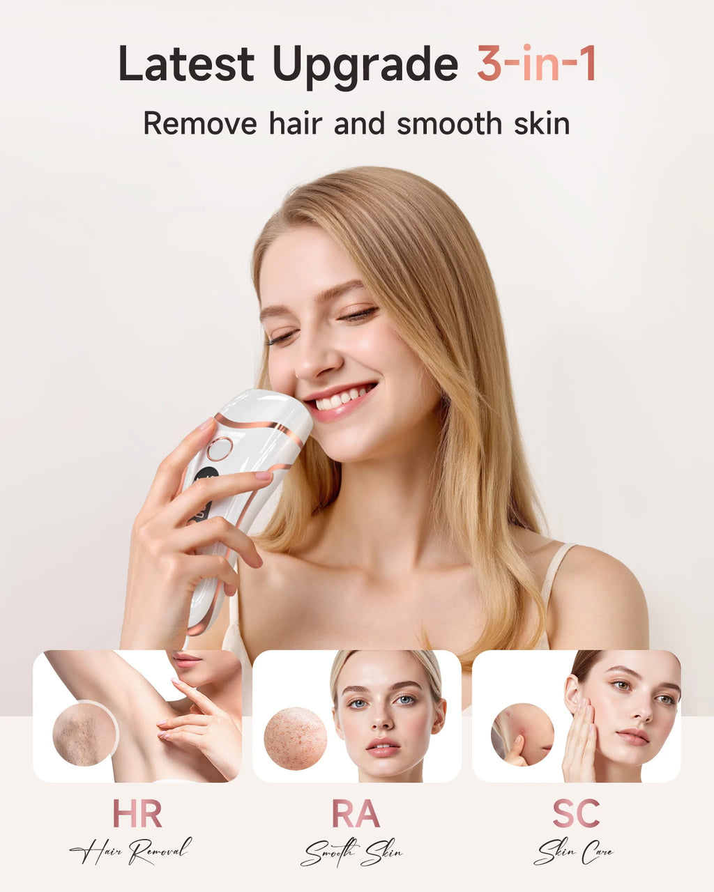 Unlimited Flashes IPL Hair Removal 9 Energy Levels Epiladora
