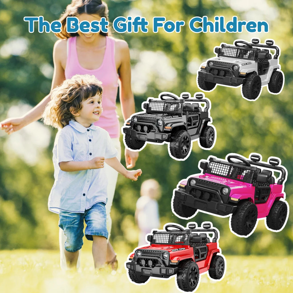 12V Ride On Car for Kids, Electric Ride On Toy with Parent Remote Control