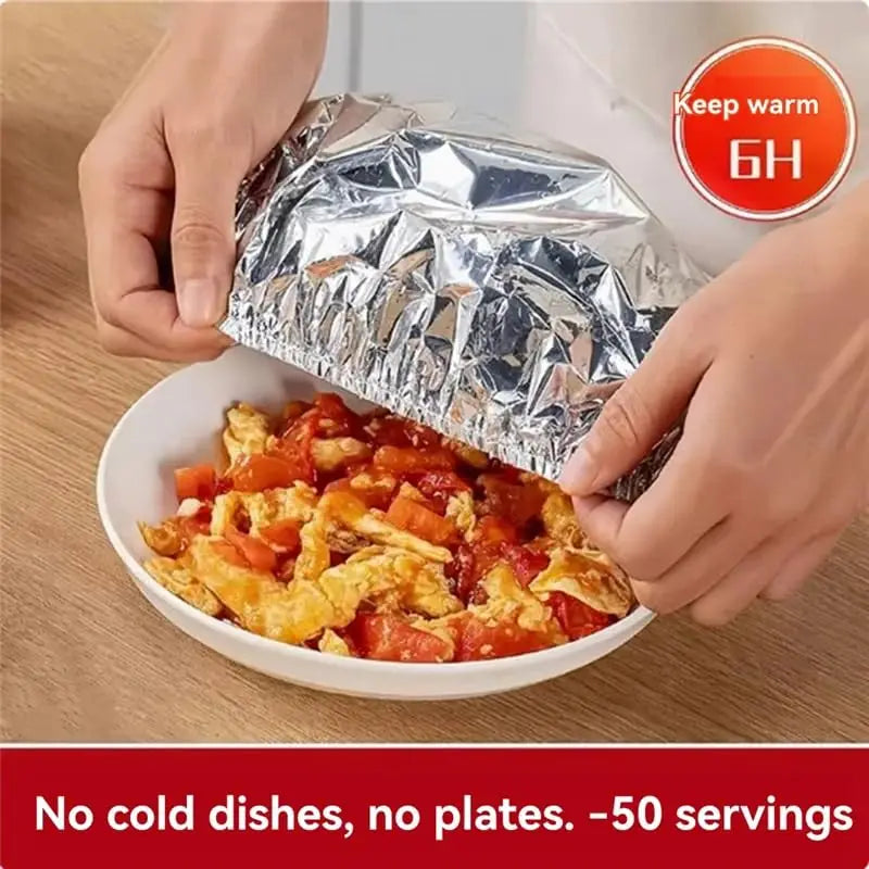 Easy Use Quick Cover Reusable Multi Size Aluminum Foil Food Covers Eco Friendly