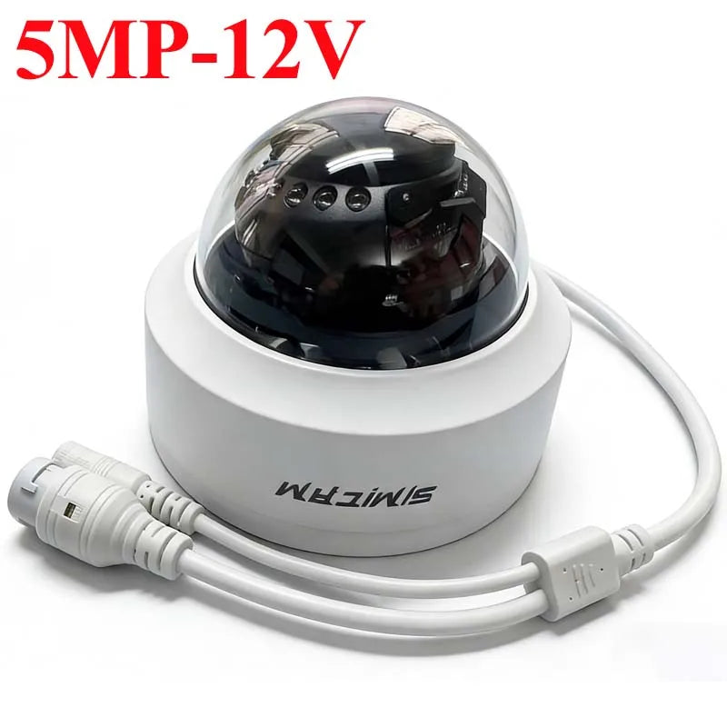4K Video Surveillance Camera POE Doms Dome IP Onvif Audio 48V