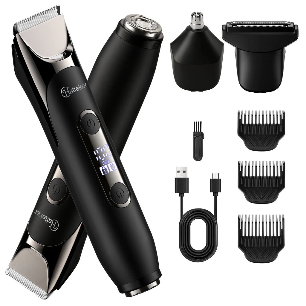 Hatteker 5-in-1 Shaver for Men Grooming Kit Multi-Function Washable