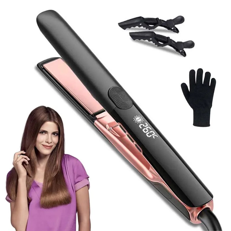 Professional Flat Iron Negative Ion Ceramic Hair Straightener