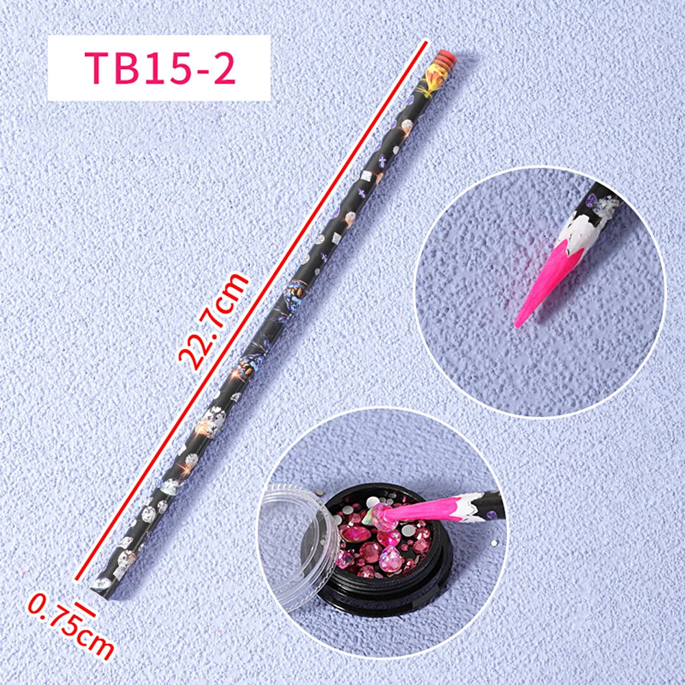 1Pc French Nail Brush 16CM Crescent Oblique French Tip Brush