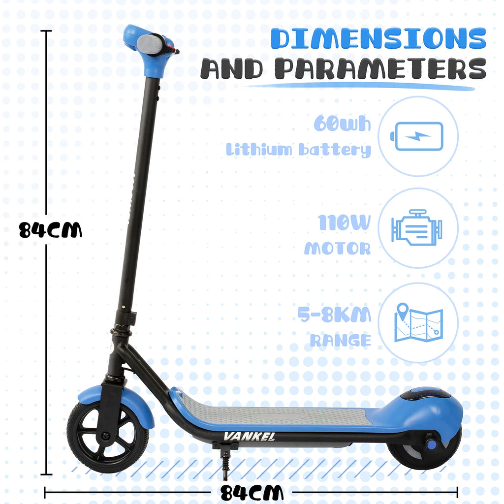 Sinaopus Electric Scooter for Kids Ages 6-12, 6.5 inch Children E-scooter with Blutooth Music Max Speed 14km/h  Electric Car