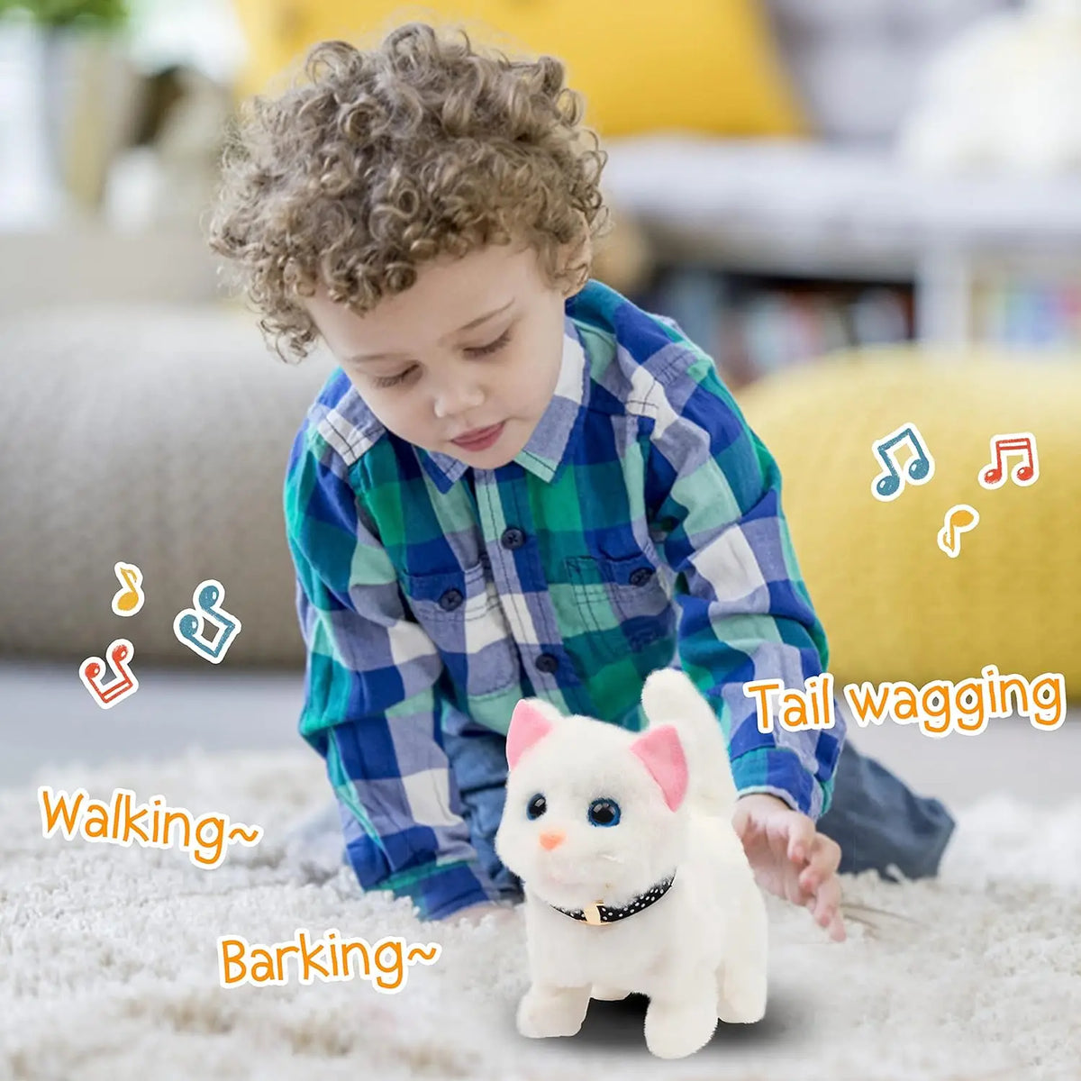 New Walking Kitty Plush Toy Electric Interactive