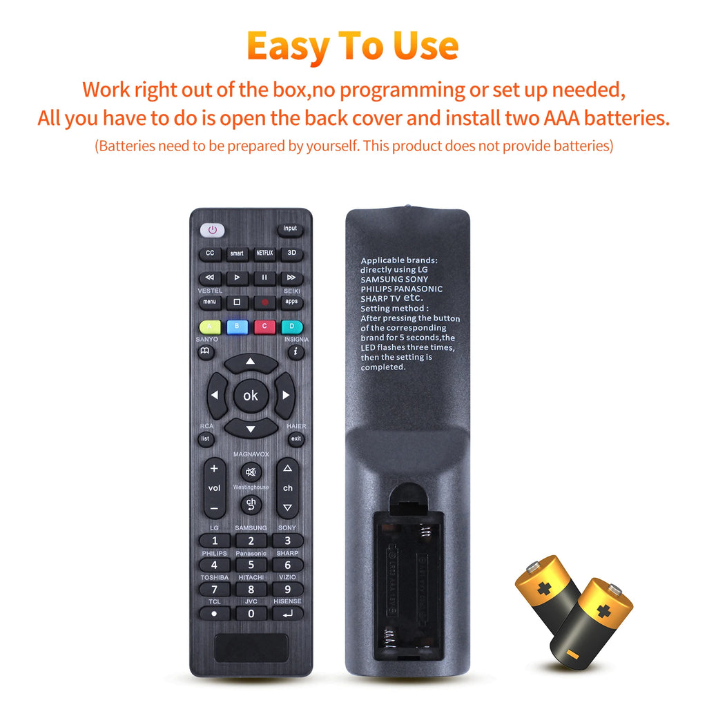 Universal G006 TV Remote Replacement Control Compatible with LG And Multiple Brands