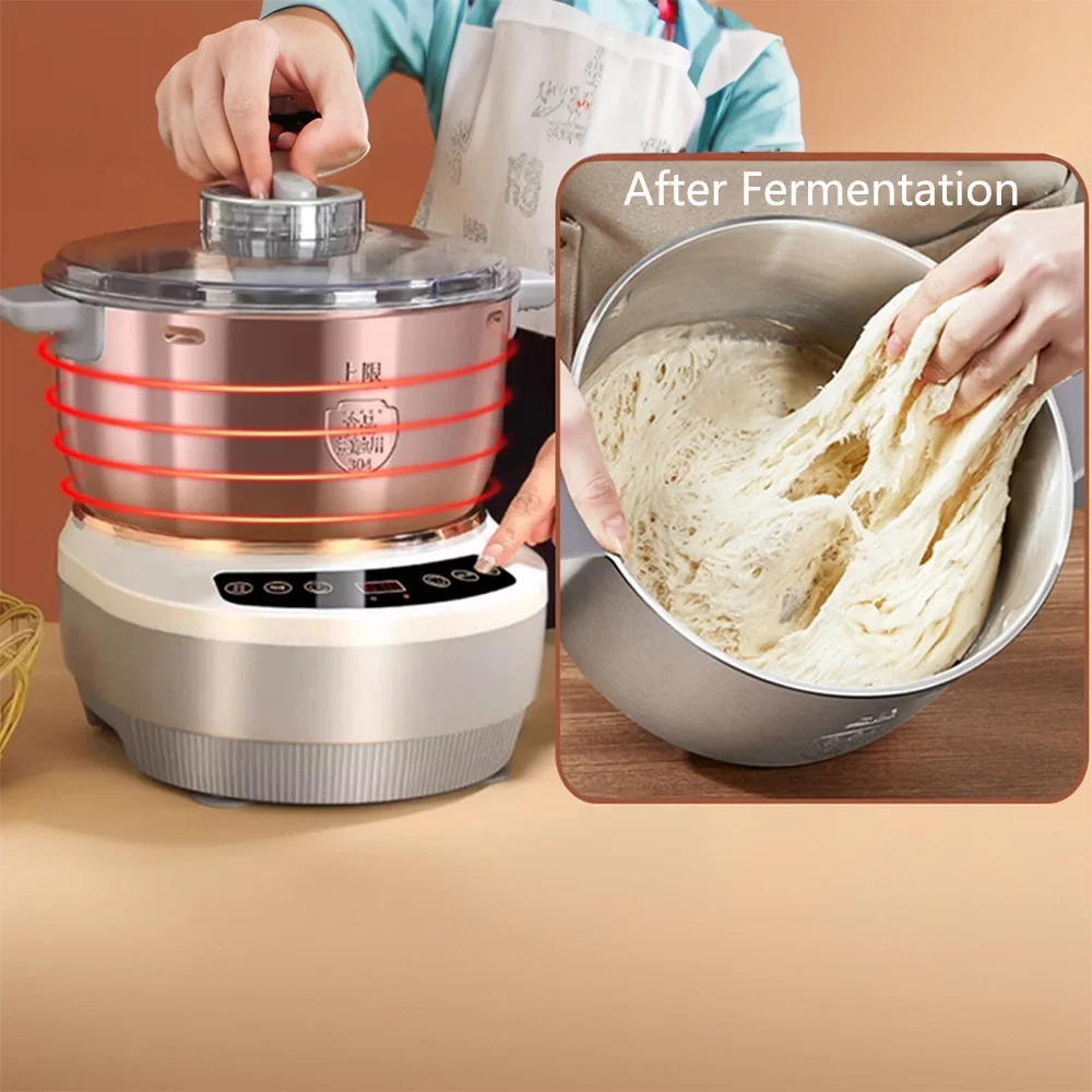 Dough Kneading Machine 5L 7L Dough Maker Electric kneading Machine Dough Mixer with Fermentation Function stainless steel
