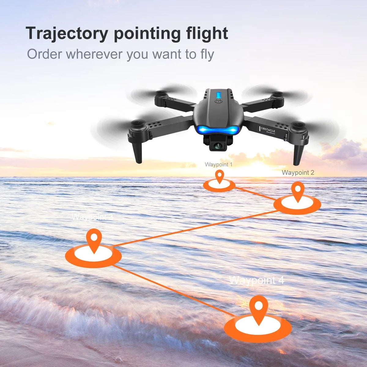 The 2026 Upgraded E88PRO MAX Foldable Drone Features Dual Cameras, Extra Batteries, an 8K Screen for Remote Control