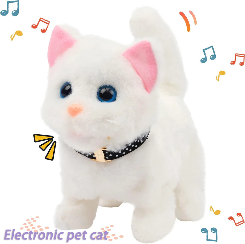 New Walking Kitty Plush Toy Electric Interactive
