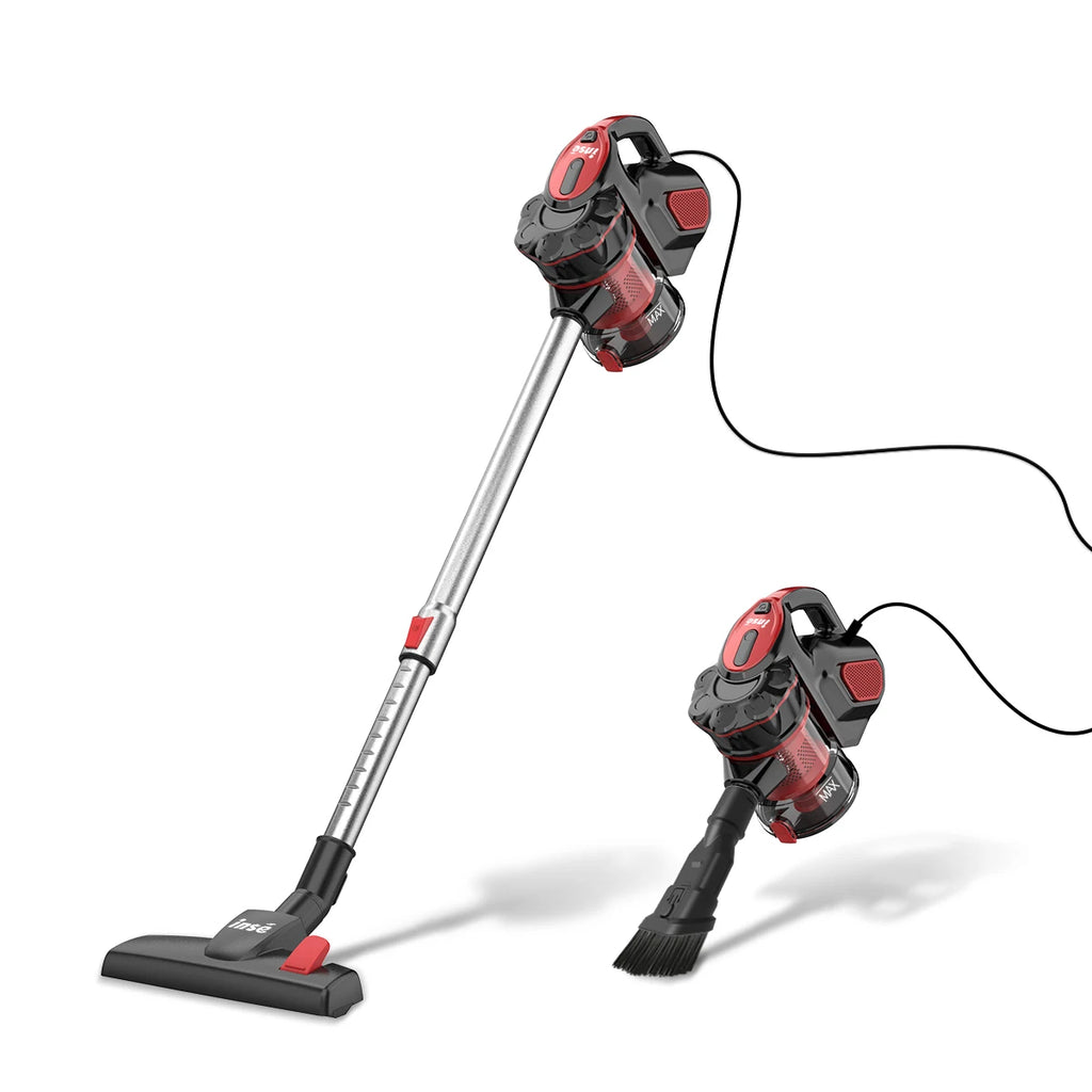INSE I5 Corded Vacuum Cleaner, 600W 18Kpa 6M Long Cord Stick Vacuum for Household Cleaning