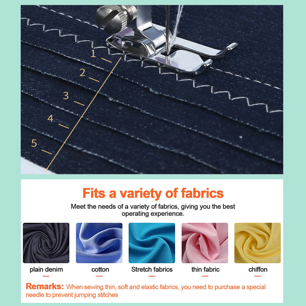 FHSM-50512 Stitches Electric Sewing Machine Mini Household Double Thread Sewing Machine  Replaceable presser foot design