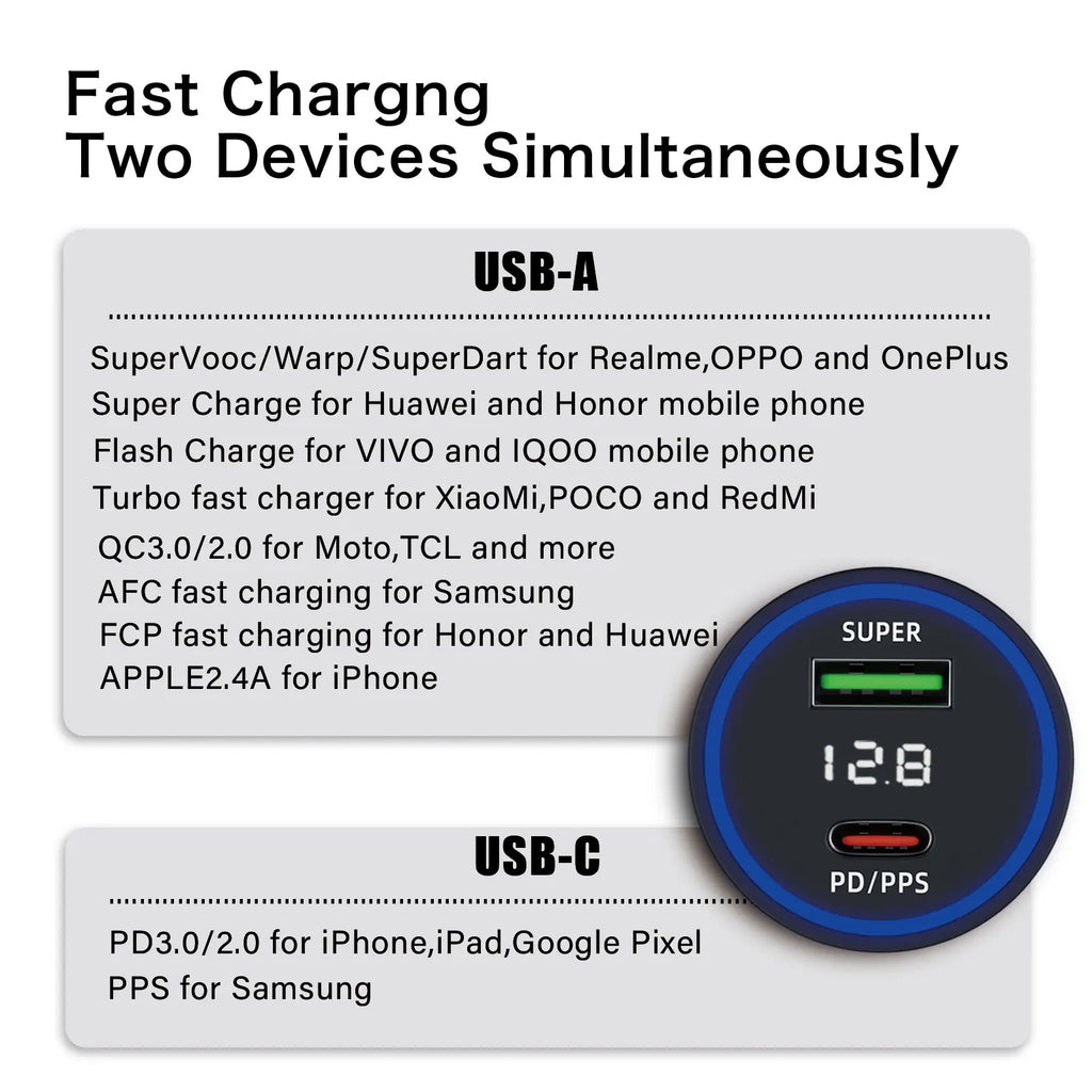 6A 66W car charger for Honor Magic V 5 3 7 6 400 200 90 70 50 X9d X7C cigarette lighter USB charger for Huawei car phone adapter