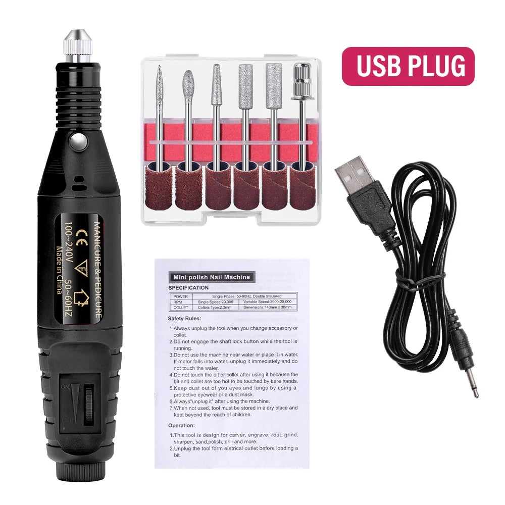 Nail Drill Machine Grinding Equipment Milling Cutter For Manicure Pedicure