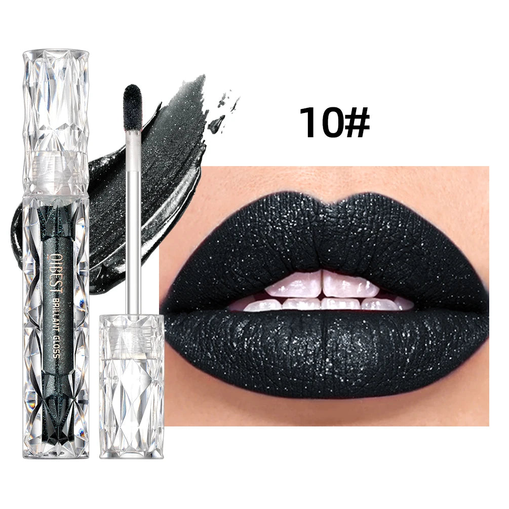 QIBEST Waterproof Diamond Shimmer Glitter Lipgloss