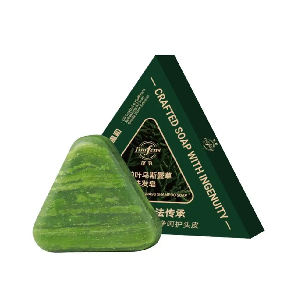 Usman Grass Shampoo Soap Cypress Leaf Polygonatum Herbal
