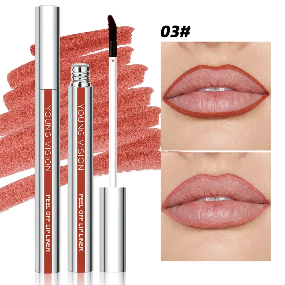 Magic Peel Off Lip Cosmetic Matte Lip Liner Pencil Long Lasting Waterproof