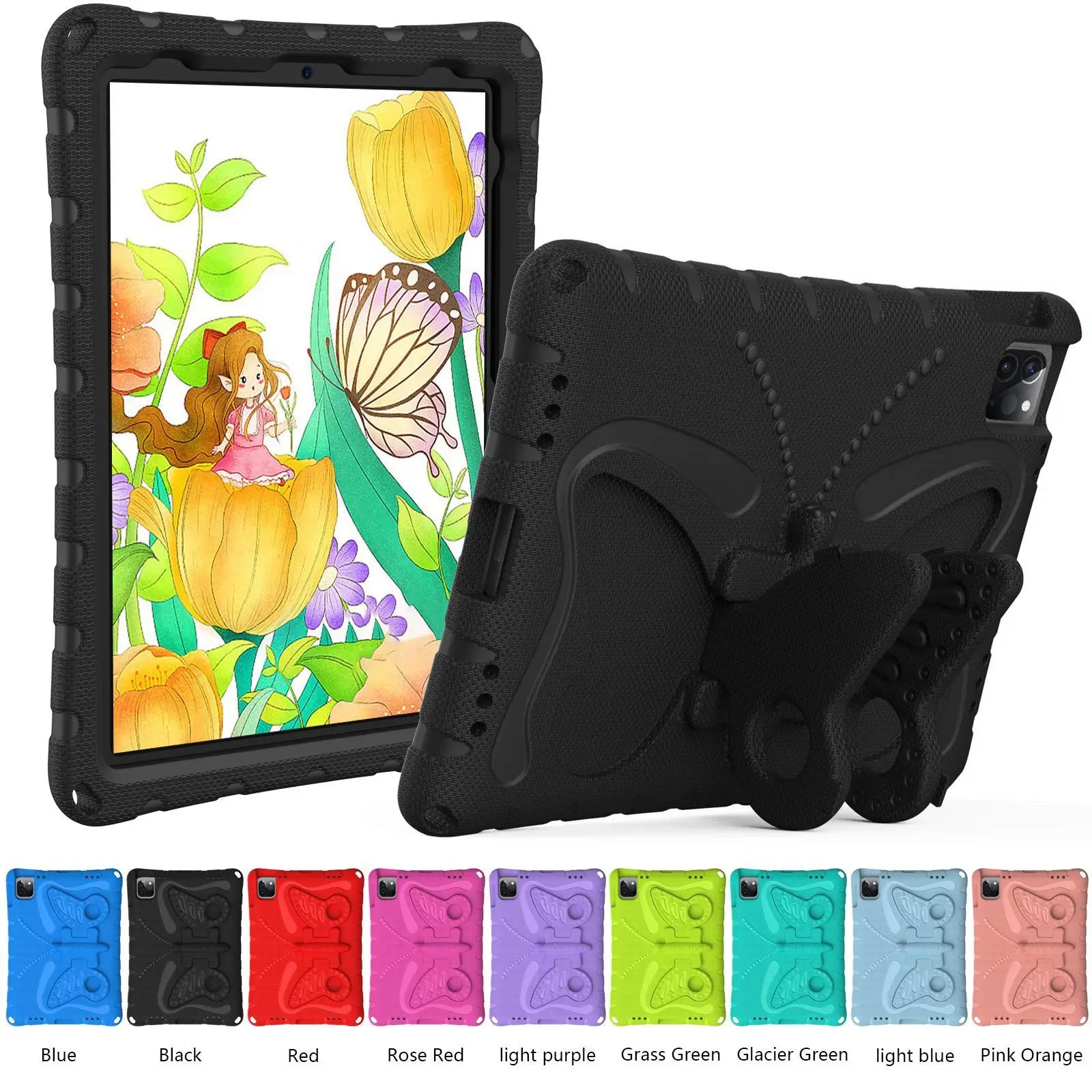 EVA Kids Case for iPad Pro 11 12.9 13 Cover iPad 10.2 10.9 7 8 9 10th 11th A16  2025 Shell iPad Air 4 5 6 Mini 1 2 3 Stand Cases