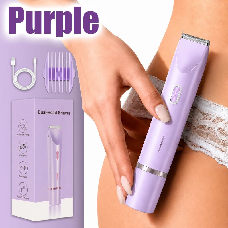 Women Electric Shaver Bikini Razor for Intimate Bikini Underarm Leg Arm