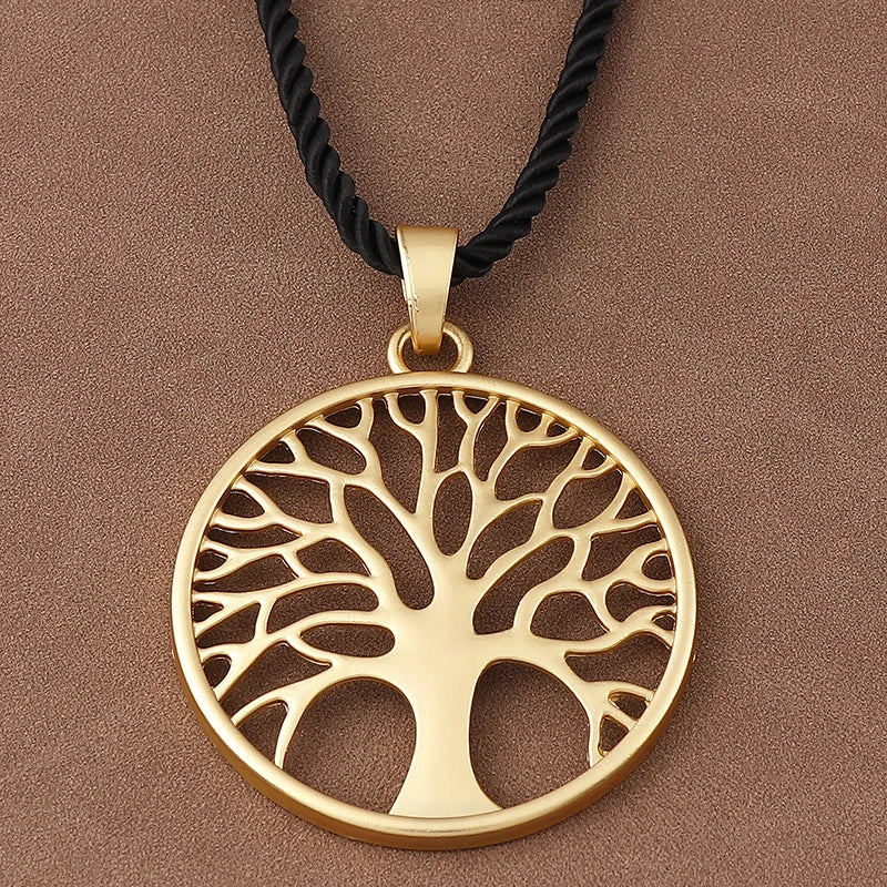 1 x Matte Gold Unique Exaggerated Irregular Freedom/Flower Pendant Summer Chunky Cord Necklace Women's Beach Vacation Jewellery