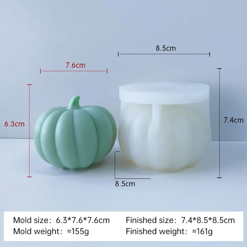 Halloween Pumpkin Silicone Mold DIY Aromatherapy Candles