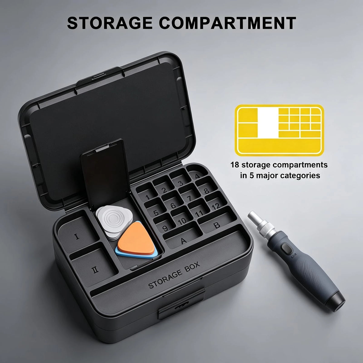 132 in 1 Mini Precision Screwdriver Set Color-Coded Manual Magnetic Tool