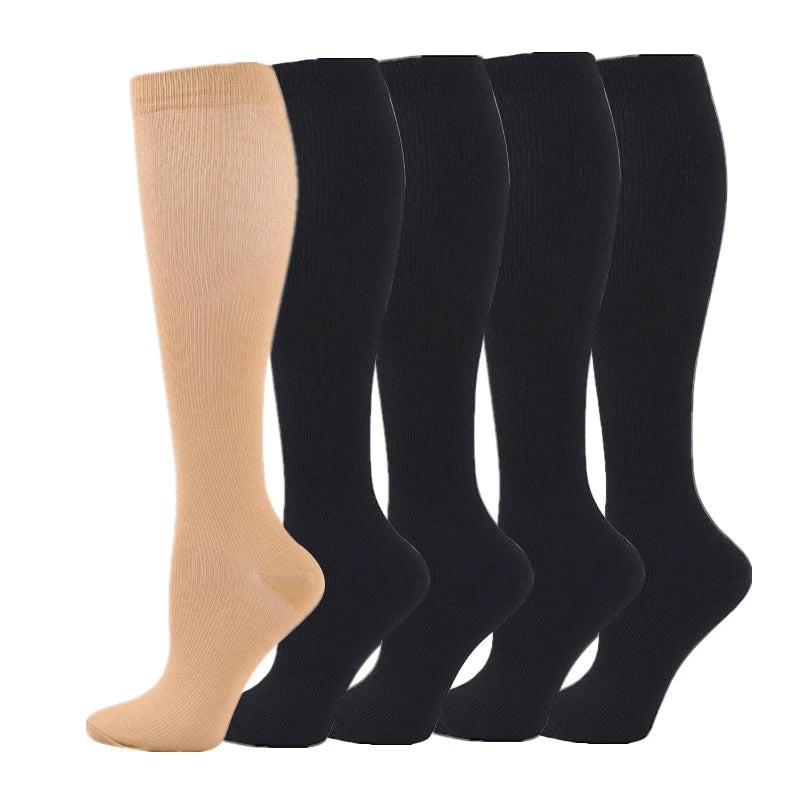 5 Pairs Compression Socks Women Medical Varicose Socks