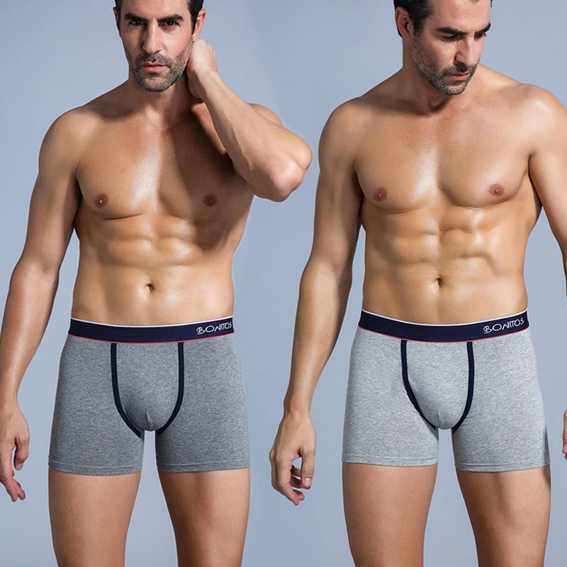 4pcs Cotton Boxers For Man Underwear Sexy Print Men's Panties