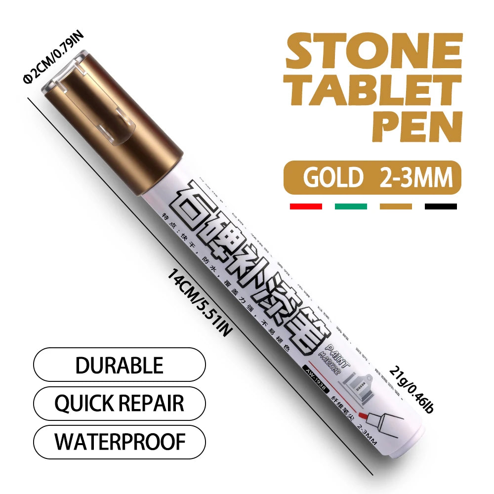 4 Colors Tombstone Marker Pen Professional Inscription Repair