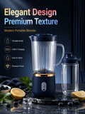 Food Grade 800ml Wireless Blender 1500mAh Battery