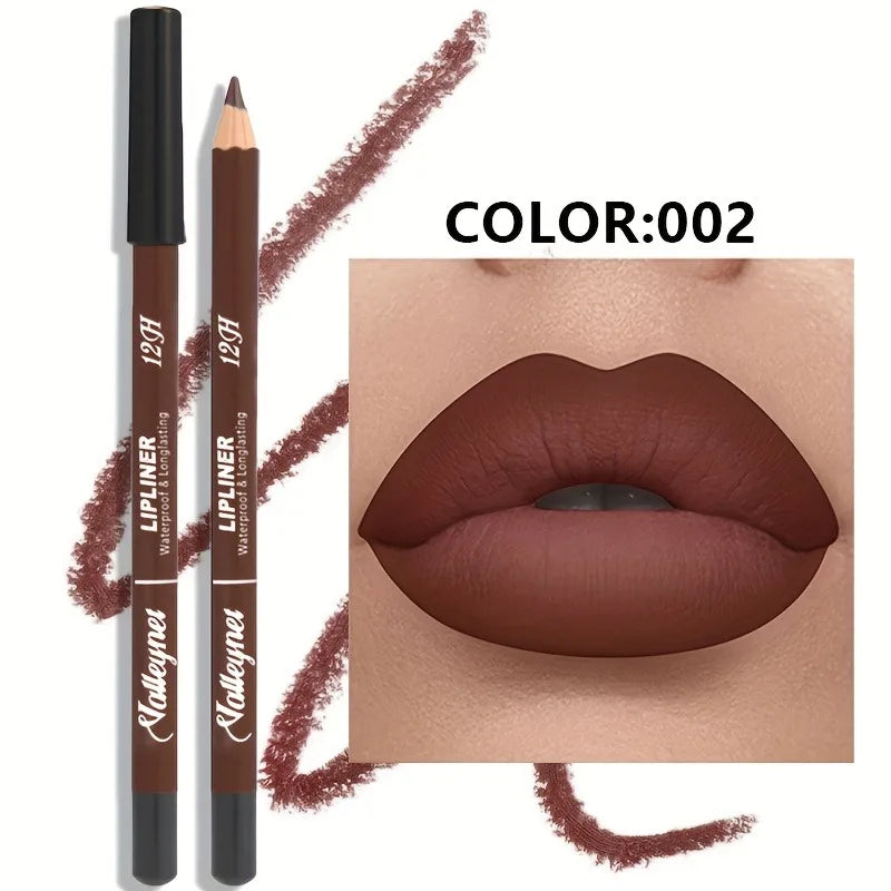 6 Color Velvet Matte Lip Liner Set - Long-Lasting Versatile Shades