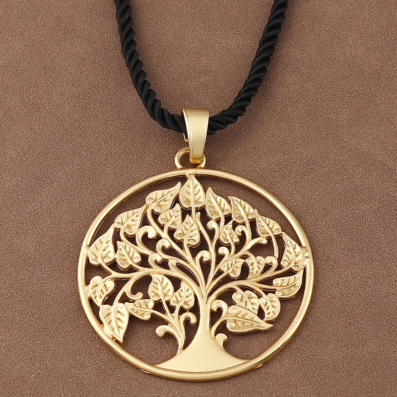 1 x Matte Gold Unique Exaggerated Irregular Freedom/Flower Pendant Summer Chunky Cord Necklace Women's Beach Vacation Jewellery