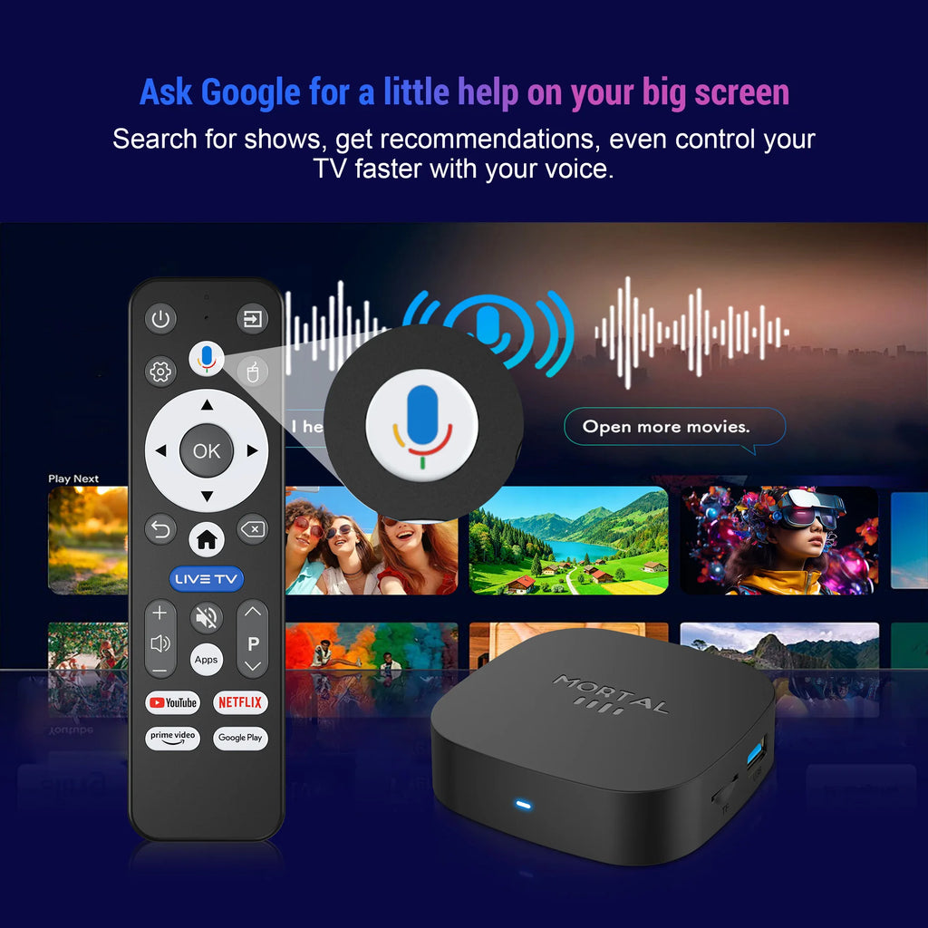 New 2026  Android TV Box T1+ Rockchip RK3518 Android 14 8GB RAM 128GB ROM WiFi 6 BT 5.4