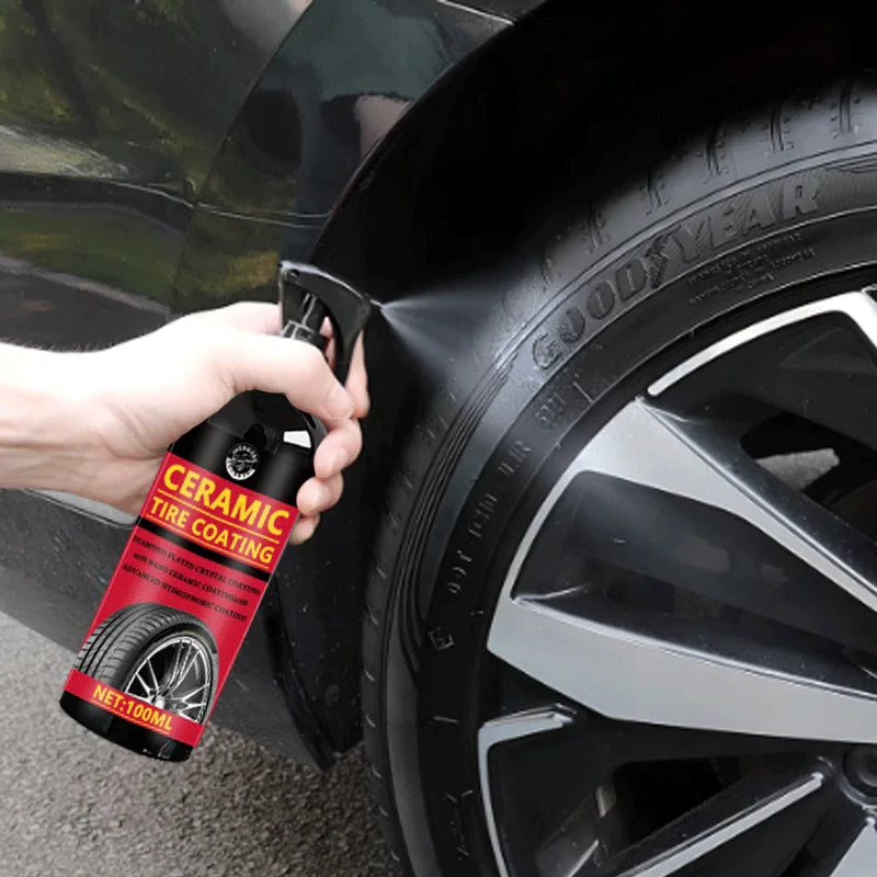 Ceramic Tire Coating Shine Spray Tyre Gloss Plastic Rubber