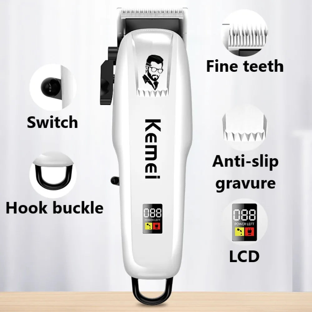Kemei PG809A Professional Hair Clipper Rechargeable Hair Trimmer