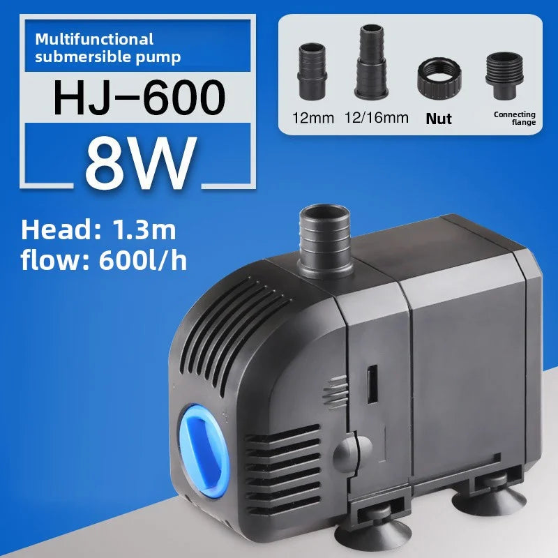 Ultra-Quiet HJ series 500—3000L/H Submersible Water Fountain Pump Filter Fish Pond Aquarium Water Pump Tank Fountain