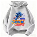 2026 Kids Thick Hoodie with Cute Sonic Anime Pattern
