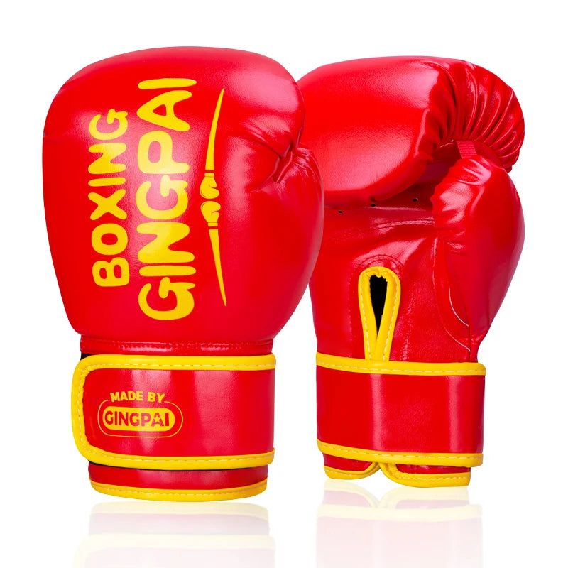 Kick Boxing Gloves for Boys Girls PU Karate Muay Thai Guantes De Boxeo Free Fight MMA Sanda Training Kids Equipment