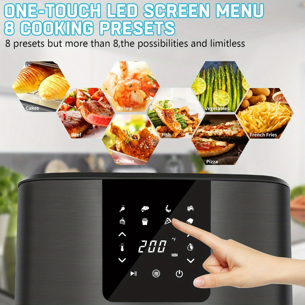 KitCook Large Air Fryer, 1500W 7QT AirFryer Cooker,