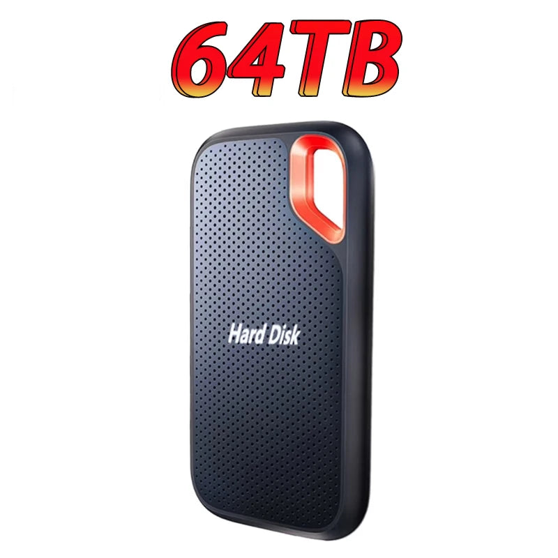 2TB External Hard Drive Portable SSD USB-C Fast & Compact  Data Storage for Laptop Mac PC